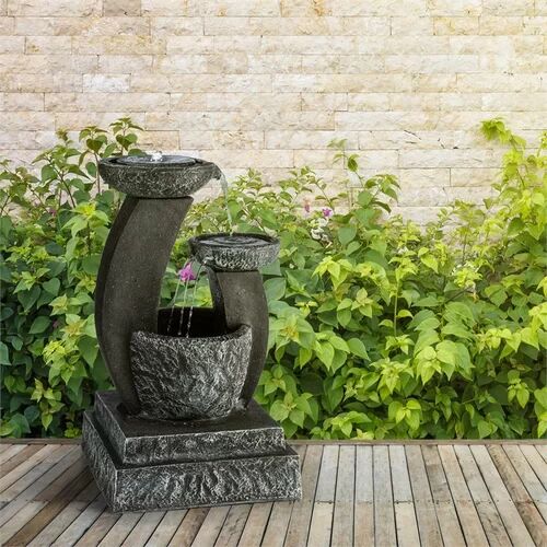 Blumfeldt Fantaghiro Acrylic Solar Fountain with Light Blumfeldt  - Size: