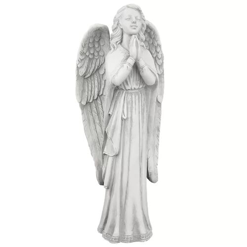 Design Toscano Divine Guidance Praying Angel Statue Design Toscano Size: 34cm H x 14cm W x 9cm D  - Size: 15cm H X 7cm W X 8cm D