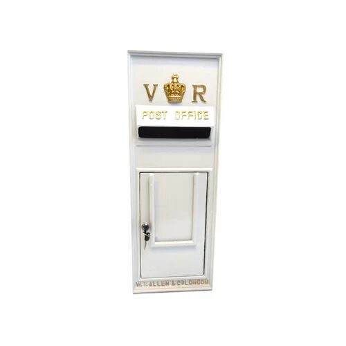 ClassicLiving Carrickfergus Locking Wall Mounted Letter Box ClassicLiving Colour: White  - Size: 205cm H X 93cm W X 63cm D