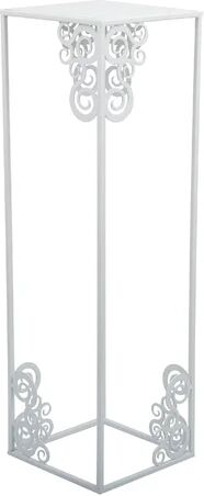 Dakota Fields Rockaway Plant Stand Dakota Fields Colour: White, Size: 80cm H x 24cm W x 24cm D  - Size: 59.4cm H x 42cm W x 3cm D