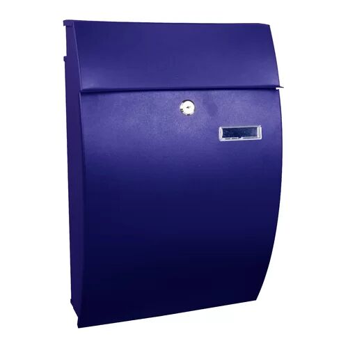 Dakota Fields Ranieri 32cm x 48cm Steel Locking Wall mounted Letter Box Dakota Fields Colour: Blue