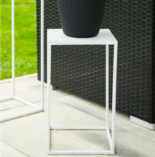 Dakota Fields Bensonhurst Plant Stand Dakota Fields Colour: White, Size: 70cm H x 24cm W x 24cm D  - Size: 84cm H x 59.4cm W x 3cm D