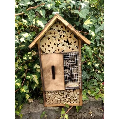 Symple Stuff Insect Hotel Mounted Butterfly House Symple Stuff Colour: Flamed  - Size: