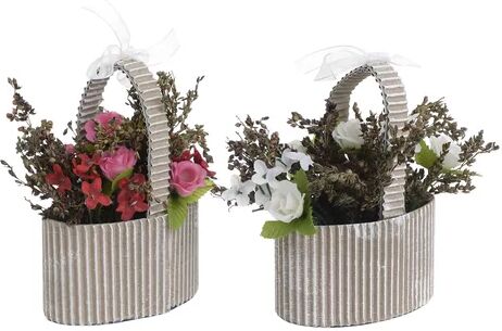 The Seasonal Aisle 12 Piece Flowering Plant in Basket The Seasonal Aisle 200cm H X 100cm W