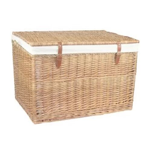 Brambly Cottage Large Storage Wicker Basket Brambly Cottage Colour: White Lining  - Size: 50 x 50cm