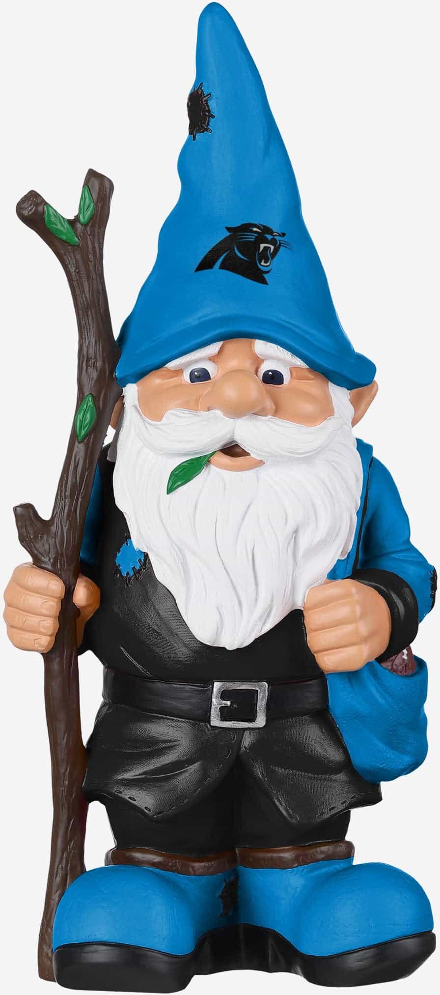 FOCO Carolina Panthers Holding Stick Gnome -