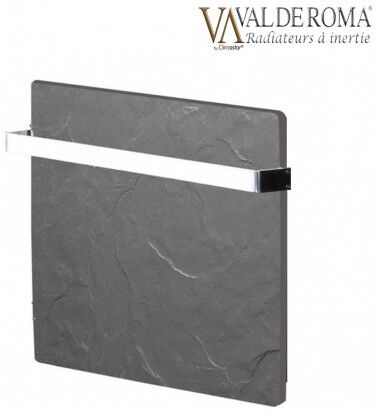 VALDEROMA Sèche-serviettes à inertie TACTILO Carré Ardoise Noire 800W - Valderoma AN08BSA