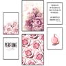 Artland Poster »Schönheit der Rose«, Blumen, (6 St.), Poster, Wandbild, Bild, Wandposter pink B/H: 42 cm x 29,7 cm B/H: 42 cm x 29,7 cm unisex