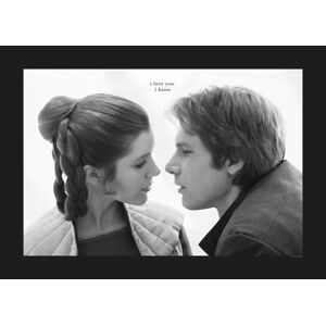 Komar Poster »Star Wars Classic Leia Han Love«, Star Wars, (1 St.),... schwarz-weiss