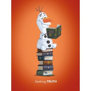 Komar Poster »Frozen Olaf Reading«, Disney, (1 St.), Kinderzimmer,... bunt