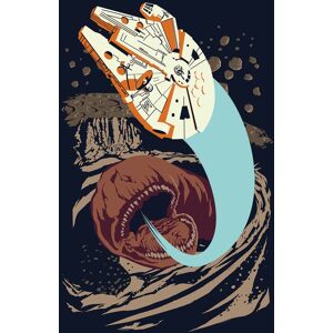 Komar Poster »Star Wars Classic Vector Asteroid Worm«, Star Wars, (1 St.),... bunt