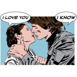 Komar Poster »Star Wars Classic Comic Quote Leia Han«, Star Wars, (1 St.),... bunt