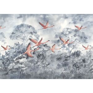 Komar Vliestapete »Flamingos in the Sky«, 400x280 cm (Breite x Höhe) bunt  B/L: 400 m x 280 m