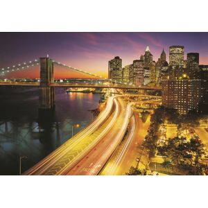 Komar Fototapete »NYC Lights«, 368x254 cm (Breite x Höhe), inklusive Kleister bunt  B/L: 368 m x 254 m