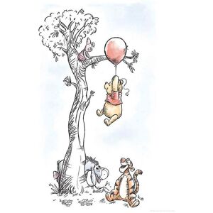 Komar Poster »Winnie Pooh Hang on«, Disney, (1 St.), Kinderzimmer,... bunt