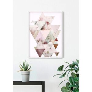 Komar Poster »Triangles Red«, Formen-Kunst, (1 St.), Kinderzimmer,... bunt