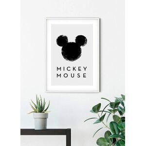 Komar Poster »Mickey Mouse Silhouette«, Disney, (1 St.), Kinderzimmer,... weiss