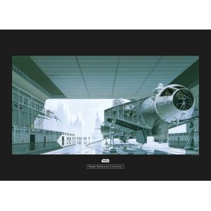 Komar Poster »Star Wars Classic RMQ Hangar Shuttle«, Star Wars, (1 St.),... bunt