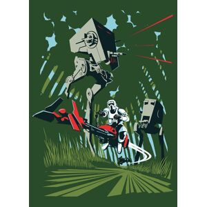 Komar Poster »Star Wars Classic Vector Endor«, Star Wars, (1 St.),... bunt