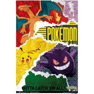 Reinders! Poster »Pokemon - gotta catch 'em all« bunt Größe