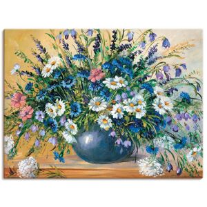 Artland Wandbild »Vase mit Kornblumen«, Blumen, (1 St.), als Leinwandbild,... weiss Größe