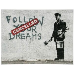 Wall-Art Poster »Graffiti Bilder Follow your dreams«, Schriftzug, (1 St.),... bunt Größe