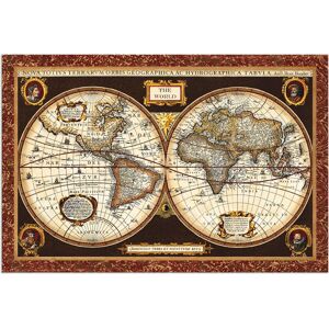 Artland Wandbild »Weltkarte«, Landkarten, (1 St.), als Alubild, Outdoorbild,... braun Größe