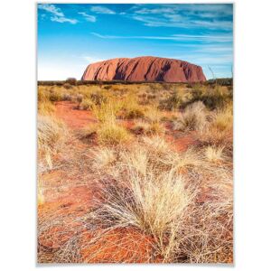 Wall-Art Poster »Ayers Rock Wüsten Urlaub Fotokunst«, Australien, (1 St.),... bunt Größe