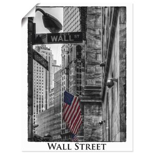 Artland Wandbild »New York Wall Street«, Amerika, (1 St.), als Leinwandbild,... schwarz Größe