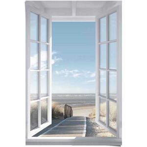 Reinders! Poster »Poster Fensterblick Nordsee«, Meer, (1 St.) blau Größe