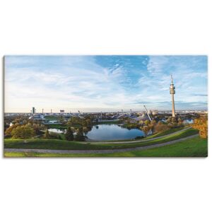 Artland Leinwandbild »Olympiapark in München«, Deutschland, (1 St.), auf... grün Größe