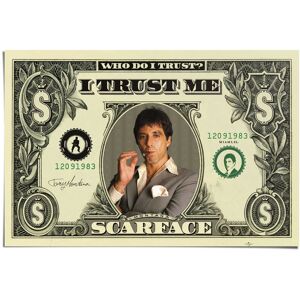 Reinders! Poster »Scarface Dollar«, (1 St.) silberfarben Größe