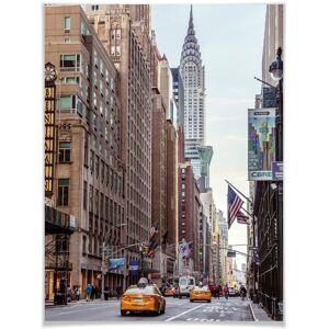 Wall-Art Poster »Chrysler Building New York«, Gebäude, (1 St.), Poster ohne... bunt Größe