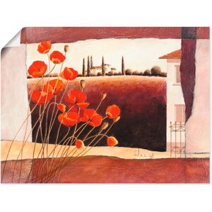 Artland Wandbild »Stillleben mit Sonnenblumen«, Blumen, (1 St.), als... rot Größe