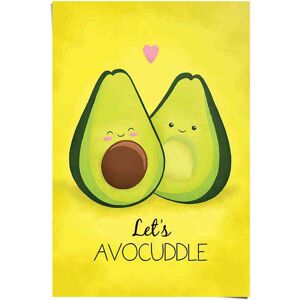 Reinders! Poster »Avocado let´s avocuddle«, (1 St.) gelb Größe