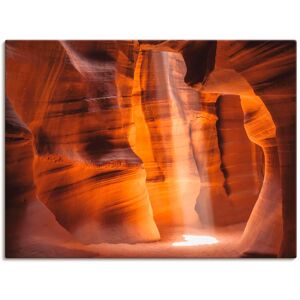 Artland Leinwandbild »Antelope Canyon Lichtsäule II«, Amerika, (1 St.), auf... orange Größe
