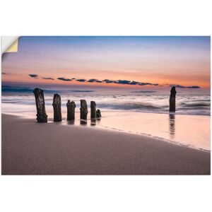 Artland Wandbild »Buhne an der Küste der Ostsee«, Strand, (1 St.), als... braun Größe