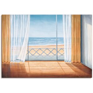 Artland Wandbild »Terrasse mit Meerblick«, Fensterblick, (1 St.), als... blau Größe