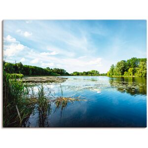 Artland Wandbild »Idylle pur«, Gewässer, (1 St.), als Leinwandbild, Poster,... blau Größe