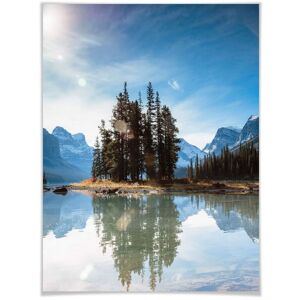 Wall-Art Poster »Jasper Nationalpark Kanada«, Kanada, (1 St.), Poster ohne... bunt Größe