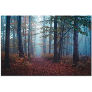 Artland Wandbild »Wald im Nebel«, Waldbilder, (1 St.), als Alubild,... rot Größe