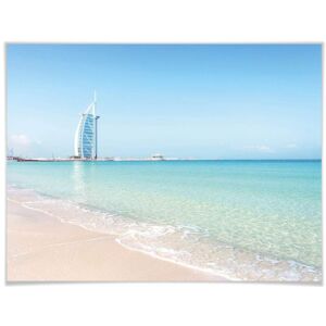 Wall-Art Poster »Poster Colombo Strand Dubai«, Strand, (1 St.), Poster ohne... bunt Größe