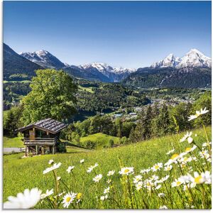 Artland Glasbild »Landschaft in den Bayerischen Alpen«, Berge, (1 St.), in... grün Größe