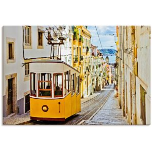 Artland Wandbild »Ascensor da Gloria in Lissabon«, Zugbilder, (1 St.), als... gelb Größe