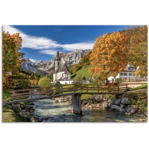 Artland Wandbild »Herbst im Berchtesgadener Land«, Berge & Alpenbilder, (1... gelb Größe