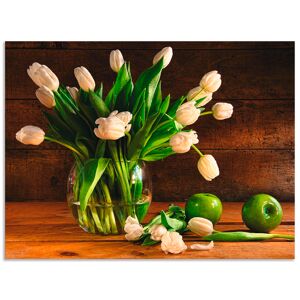 Artland Wandbild »Tulpen in Glasvase«, Blumen, (1 St.), als Alubild,... braun Größe