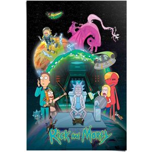 Reinders! Poster »Rick and Morty - toilet adventure« bunt Größe