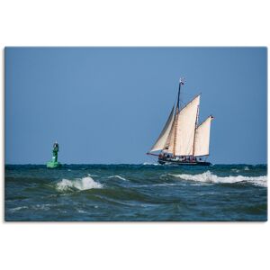 Artland Leinwandbild »Segelschiff auf der Ostsee«, Boote & Schiffe, (1 St.),... blau Größe