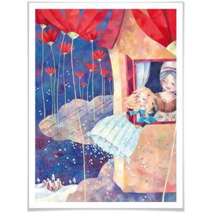 Wall-Art Poster »Märchen Wandbilder Frau Holle«, Geschichten & Märchen, (1... bunt Größe