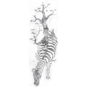 Kayoom Wandbild, Zebras silberfarben Größe